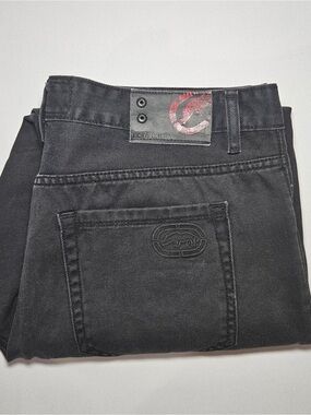 Ecko Unltd Slim Straight Jeans Size 36 Black Denim